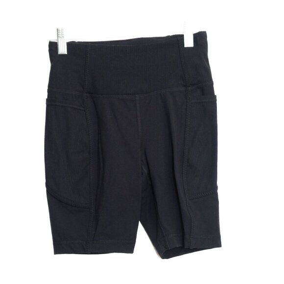 Black Mondetta Size XS Athletic Shorts High Waist Compression Workout Bottoms - Picture 1 of 8